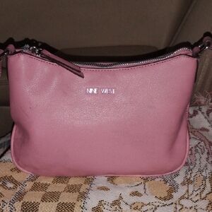 Nine West Pink Leather Crossbody Bag